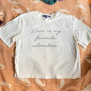 Love is My Favorite Adventure crop top